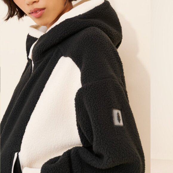 new FREE PEOPLE MOVEMENT hit the slopes heavy fleece jacket m - Picture 4 of 5